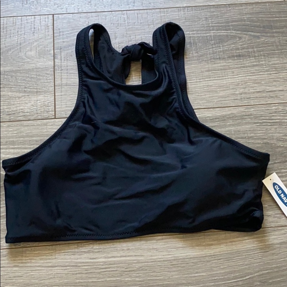 brand new black old navy swim top